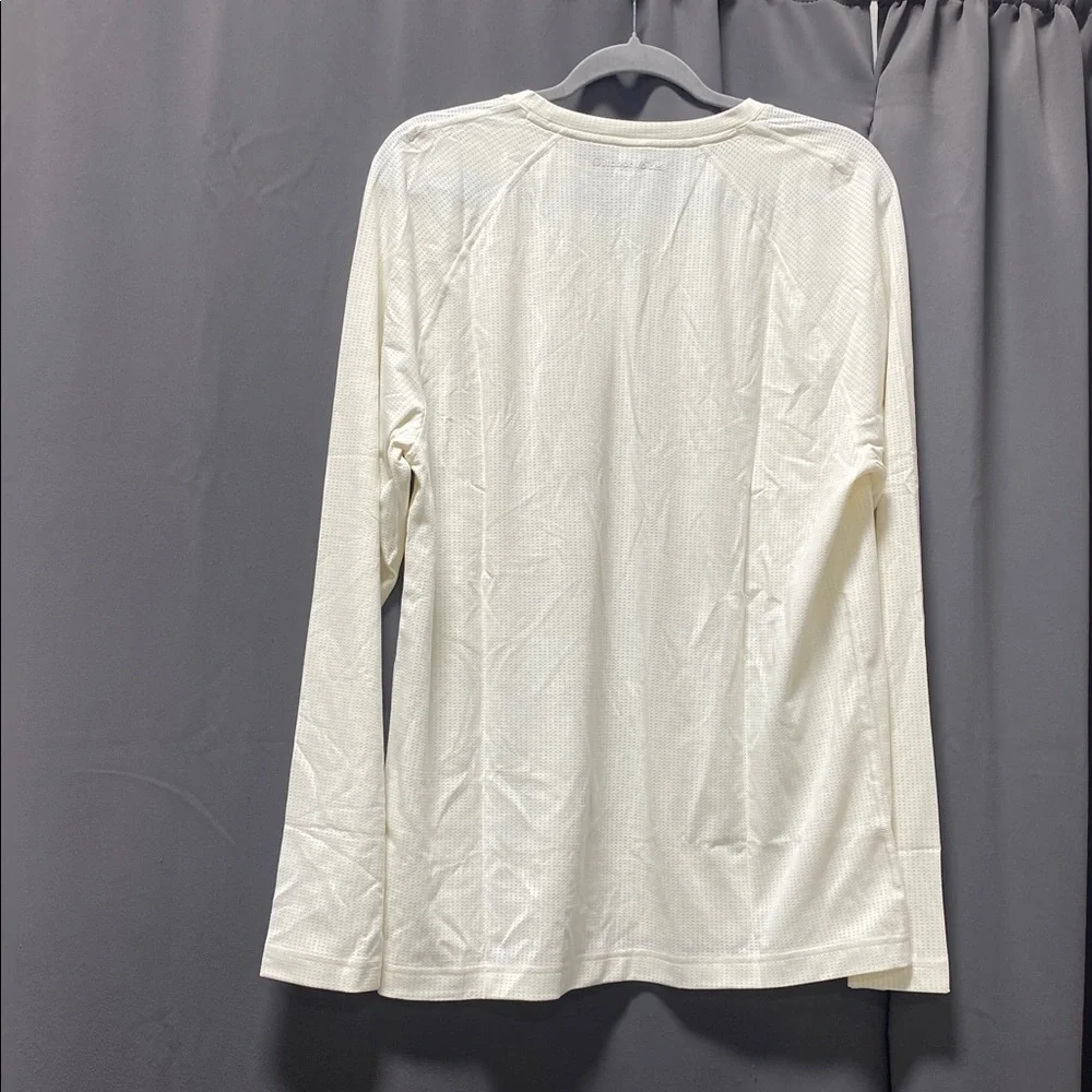 Outdoor Voices Milk Stone ThinkFast Longsleeve - L - Picture 3 of 7